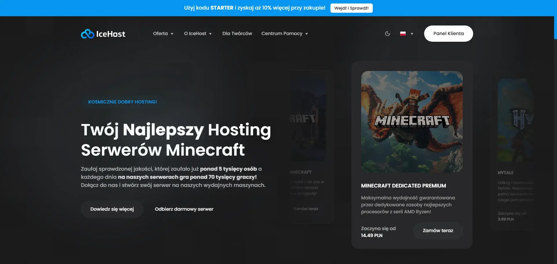 IceHost.pl — Realizacja ONEXO