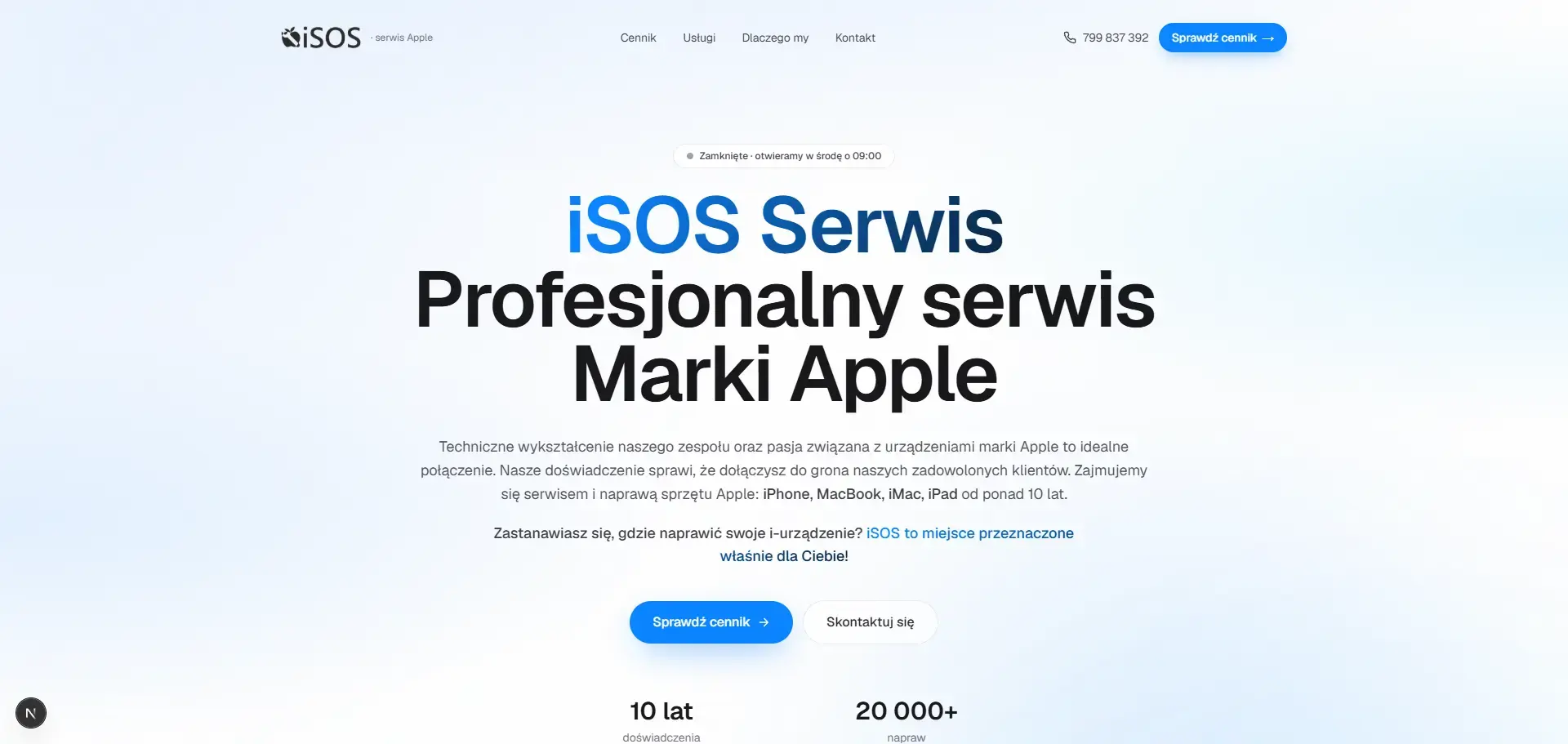 IsosSerwis.pl — Realizacja ONEXO
