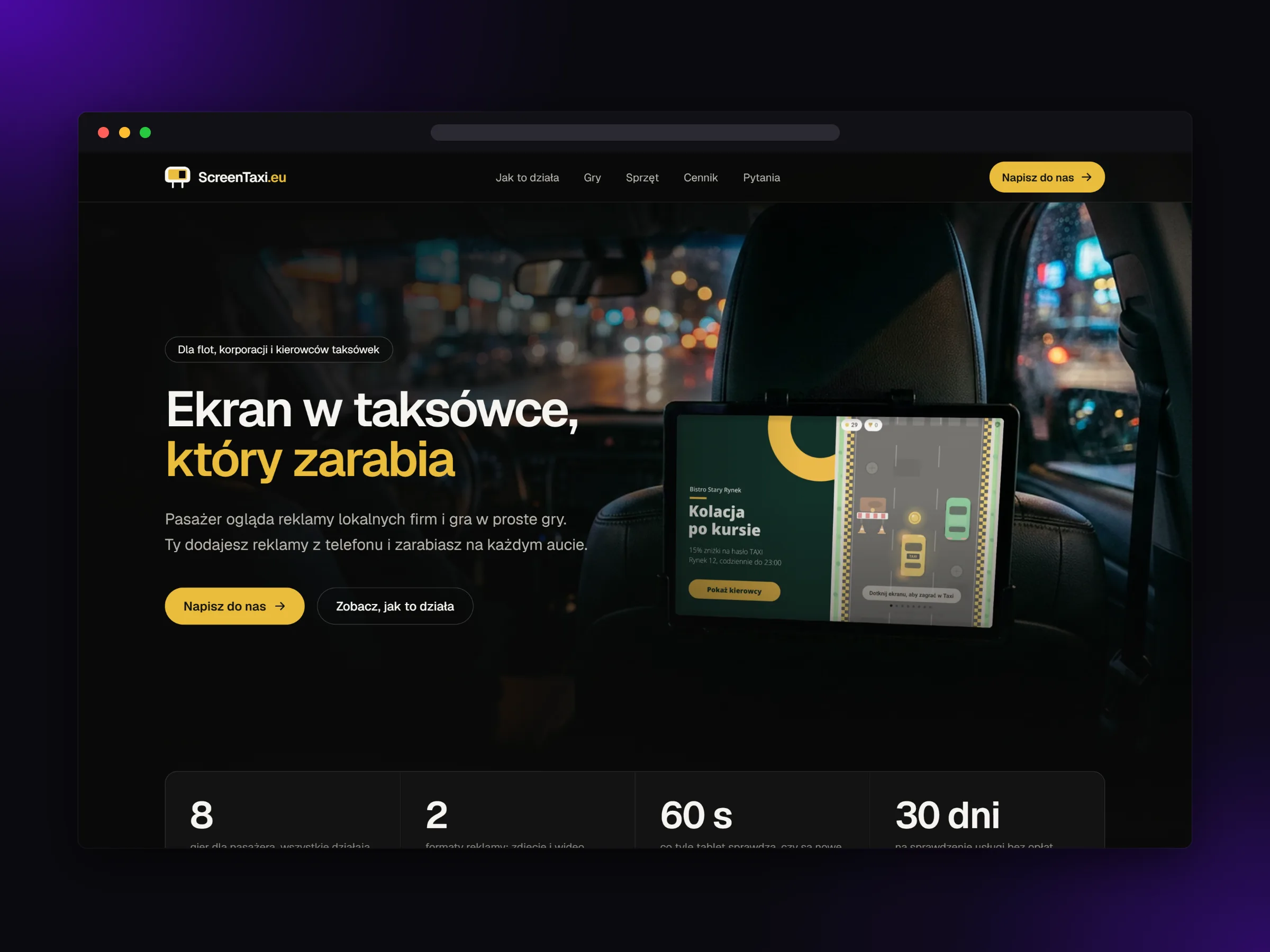 Strona główna ScreenTaxi na komputerze