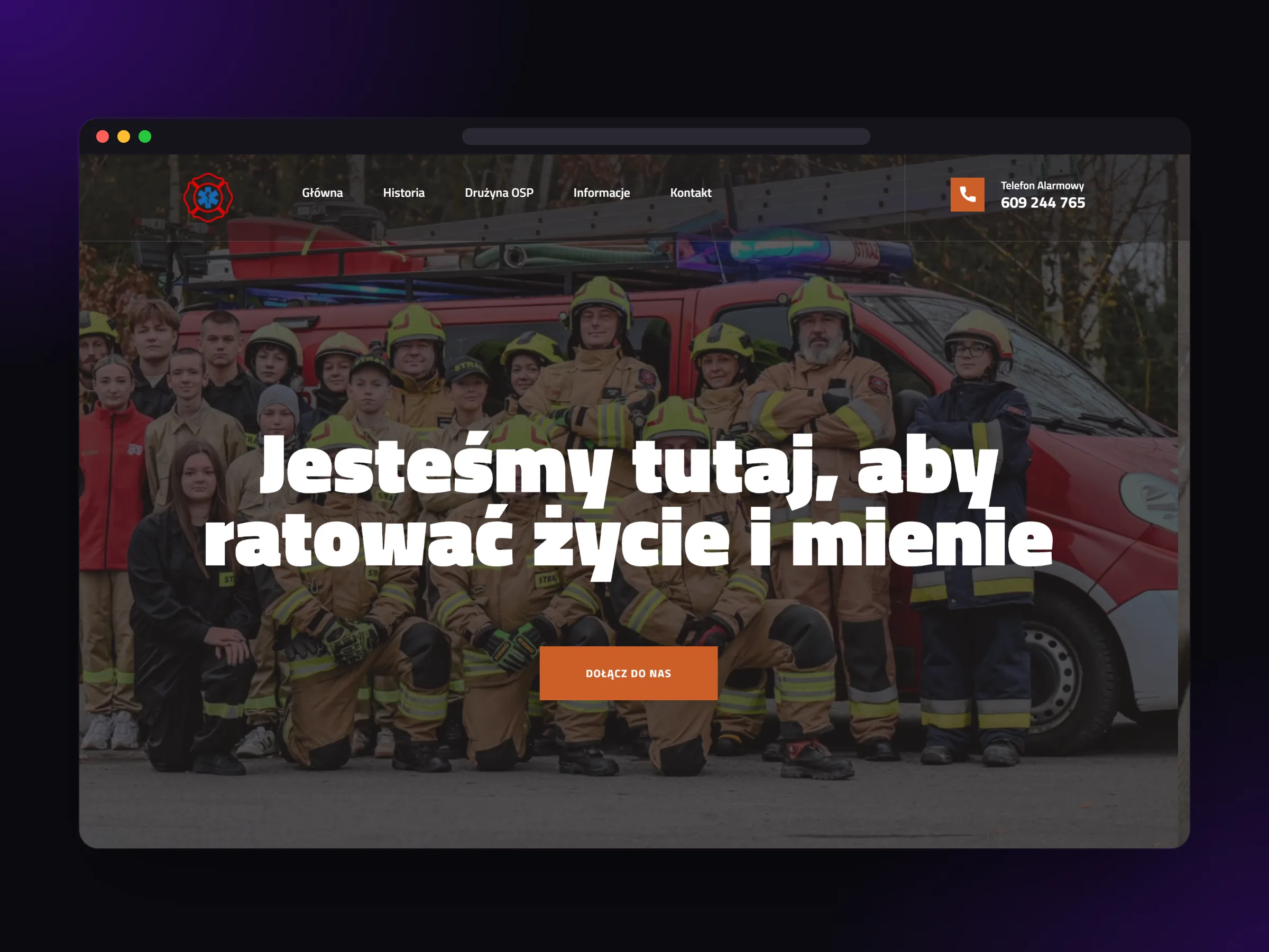 Strona główna OSP Wola Mielecka na komputerze