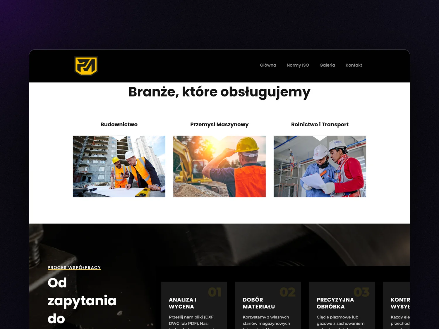 Branże obsługiwane przez PLAZMETAL