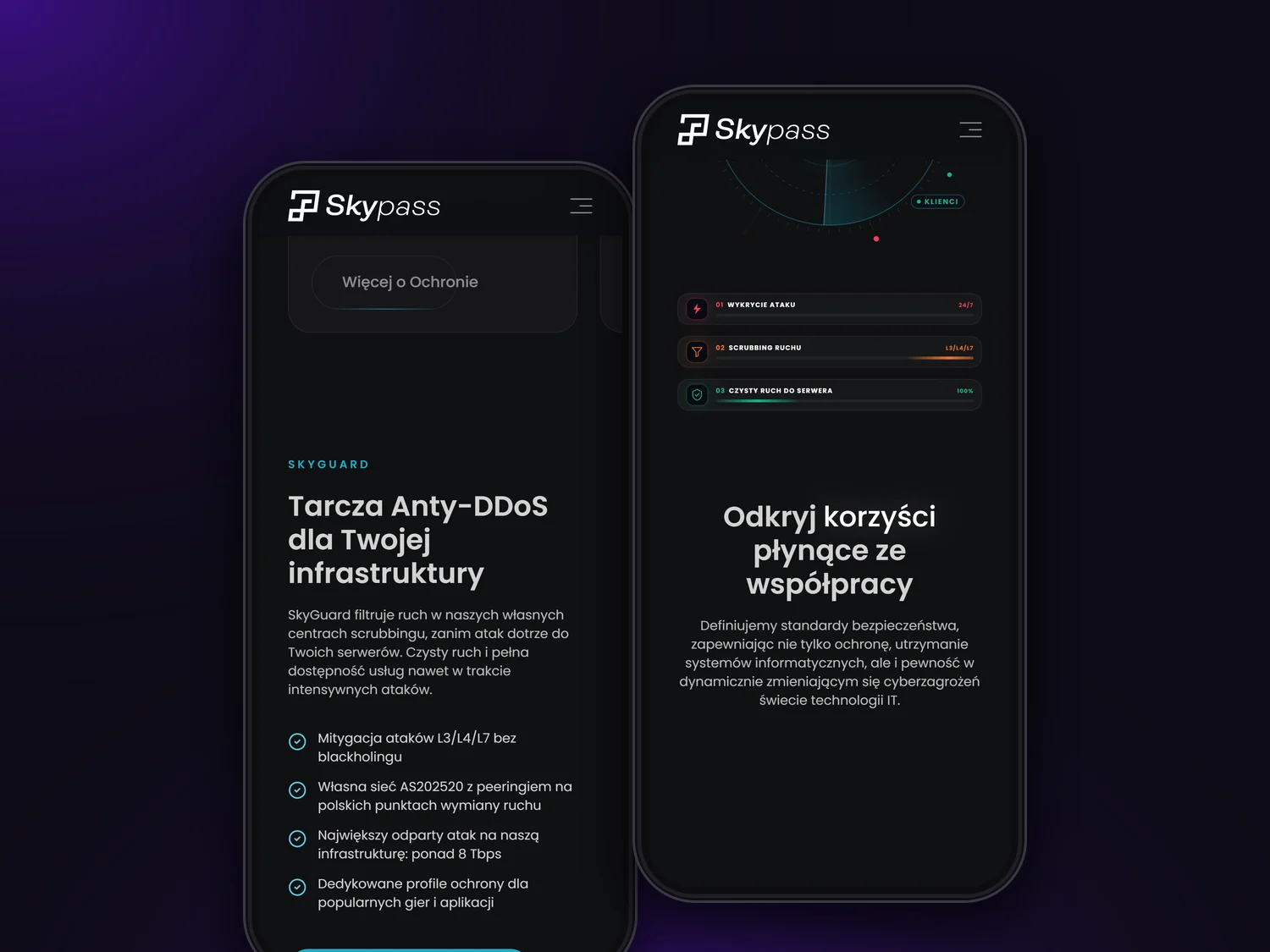 SkyGuard protection and partnership benefits on mobile