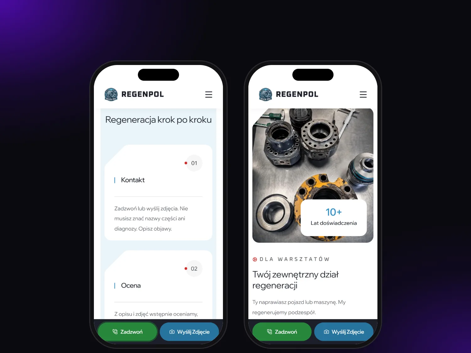 Regeneration process and the offer for repair shops on phones