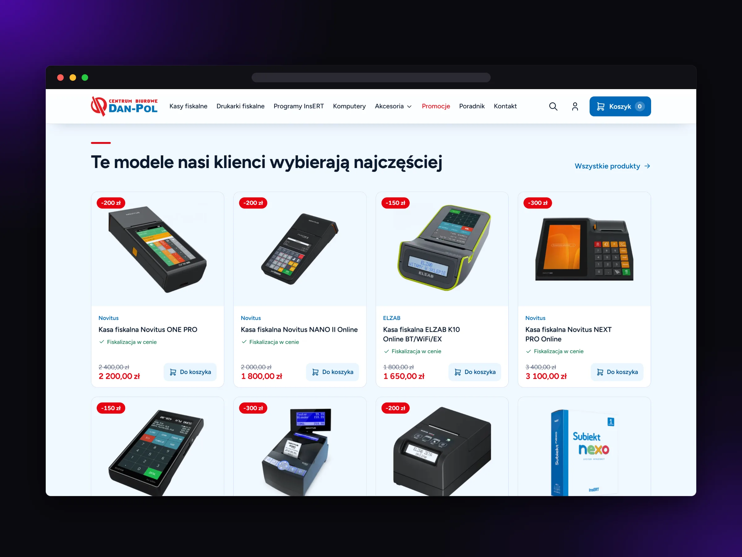 Najczęściej wybierane kasy i drukarki fiskalne