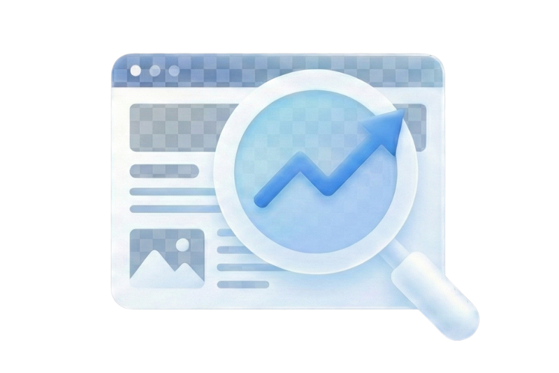 Panel klienta Onexo raport SEO z podziałem źródeł ruchu i postępem rankingu w Google.